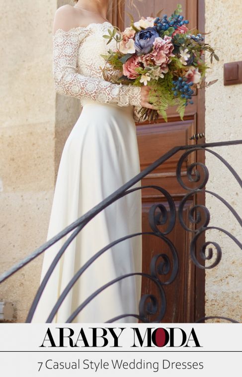 7 Casual Style Wedding Dresses