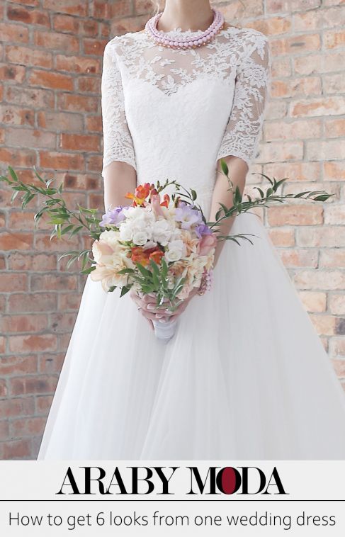 How to get 6 looks from one wedding dress?