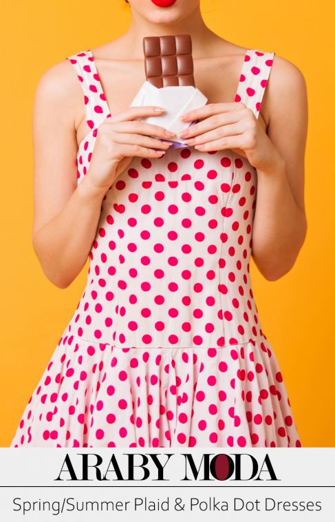 Spring and Summer Plaid & Polka Dot Dresses