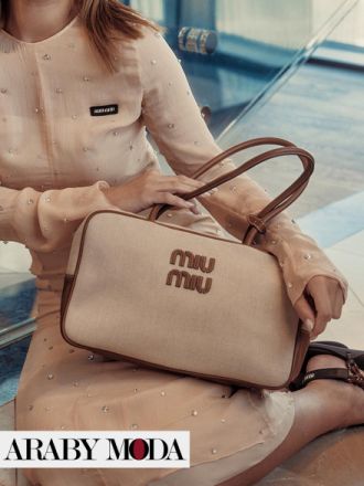 Nour Ali chose her complete look from Miu Miu brand