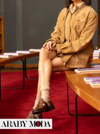 Miu Miu's preppy-style outfit brought it back into the trend