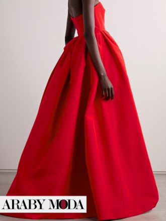 Carolina Herrera Red Evening Dress emphasizes your luxury and luxurious lifestyle