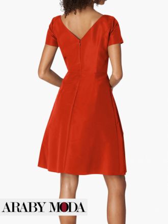 Carolina Herrera Red Short Dress - Back View