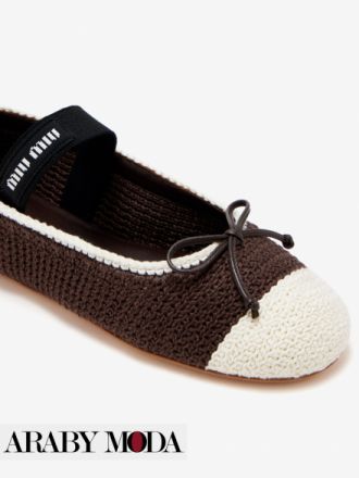 Miu Miu Crochet Ballerinas for a more exceptional look