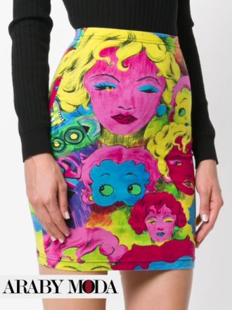 Versace Betty Boop Print Skirt A Guide to the Diversity of 90s Design