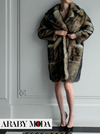 Nour Hammour Evita Fur Coat Accompanies the Most Elegant Evenings and Looks