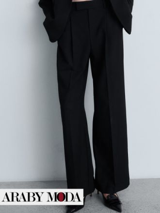 Black cloth pants from Mango for a Ramadan outfit