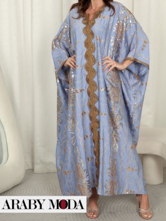 Eastern style gold caftan for Ramadan outfit