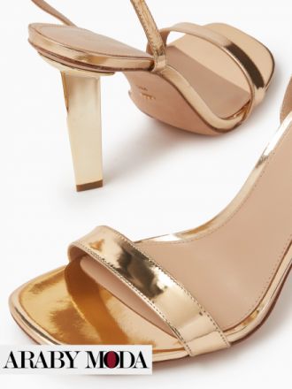 Michael Kors Gold Heel Sandal for This Month's Elegant Outfit