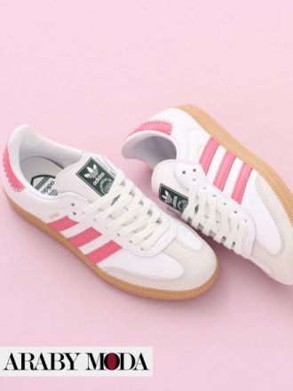 Romantic guide for shoes is Adidas Samba OG Pink Sneakers