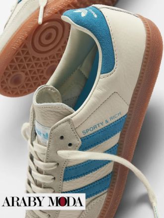 Sneaker Sporty & Rich x Adidas Samba Blue - Limited Edition