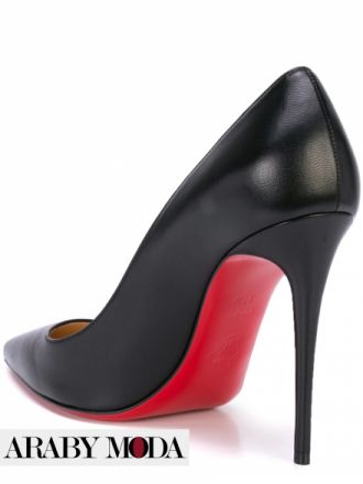 Red sole, a nod to Christian Louboutin's luxurious heels