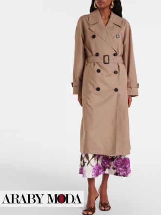 Pair Max Mara trench coat & dress with floral print to maintain the balance of your November outfit Pair Max Mara trench coat & dress with floral print to maintain the balance of your November outfit