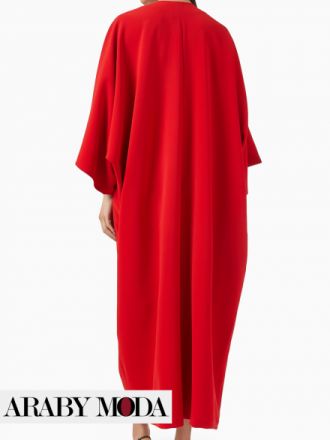 صورة من الخلف لقفطان احمر رمضاني الانيق صورة من الخلف لقفطان احمر رمضاني الانيق