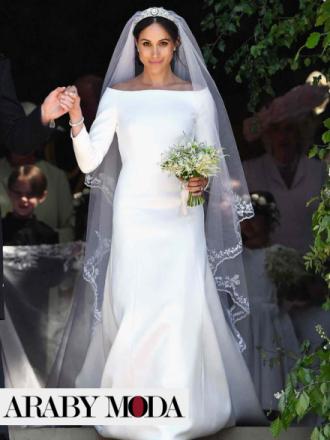 Meghan Markle's modest wedding dress