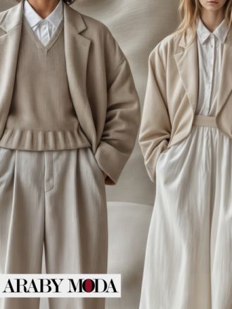 اوتفيت مونوكروم بدرجات البيج يعمل على ان يمنحك صورة اكثر نحافة في اطلالات الشتاء اوتفيت مونوكروم بدرجات البيج يعمل على ان يمنحك صورة اكثر نحافة في اطلالات الشتاء