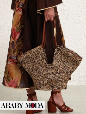 Zimmermann Goldentime Raffia Tote Bag is a summertime companion