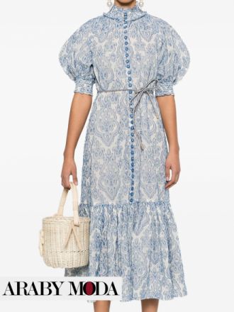 The blend of lightness and classic vintage from Zimmermann Wylie Lantern dress