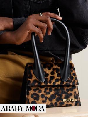 Jacquemus Le Chiquito Cheetah Print mini bag