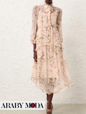 Zimmermann midi dress with iconic design - front view