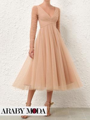 Zimmermann pink tulle dress - front view