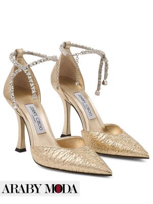 Jimmy Choo Stevie 10cm Gold Heel