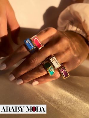 Noora Shawqi's rings from the Moroccan collection