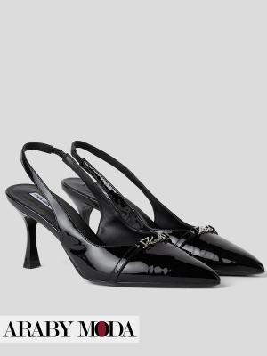 Karl Lagerfeld black high heels