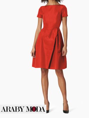 Carolina Herrera Red Short Dress - Front View