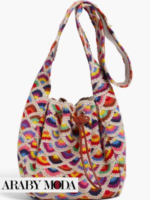 Chloe Lallo Crochet Bucket Bag to Match with Winter Outfits