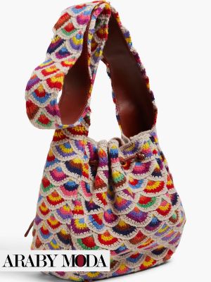 Large Chloe Lallo Crochet Bag to Accompany Casual Winter Outfits