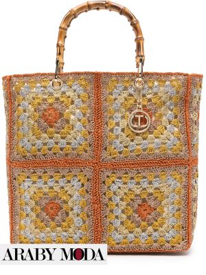 Twin-set Crochet Bag in Classic Warm Winter Colors