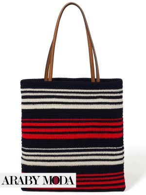 Miu Miu Crochet Striped Bag - Back View