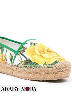 Dolce & Gabbana espadrilles made of fabric and floral prints