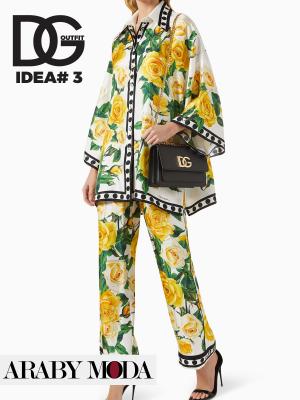 Summer and Eid Outfit with Dolce & Gabbana floral print set - idea 2