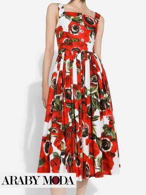 D&G Anemone Print Dress - Front View