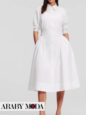 Karl Lagerfeld white shirt dress