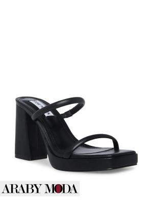 Steve Madden black sandals - side front image