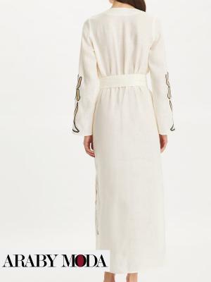 Tory Burch linen kaftan - image from Back