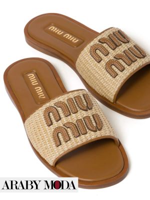 Miu Miu summer slippers are trendy and extremely luxurious