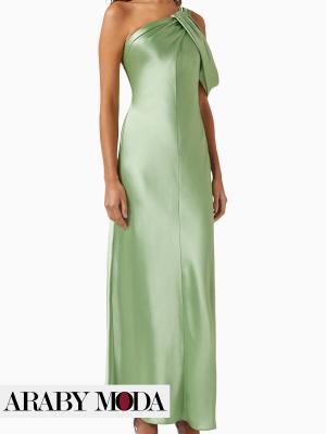 Green Acler Hilder satin dress - soft national day look