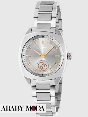 Gucci Silver Interlocking Watch