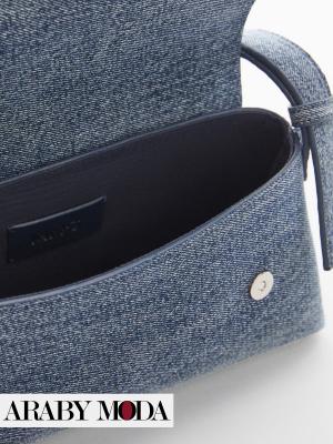 Mango jeans bag - picture of the inner pocket