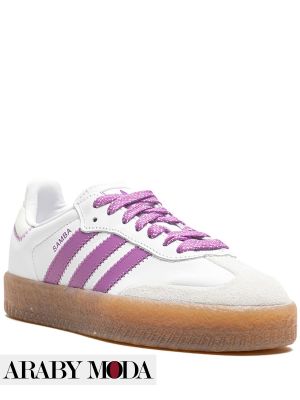 Adidas Samba Sneakers with Purple Stripes Suitable for Your Daily Looks