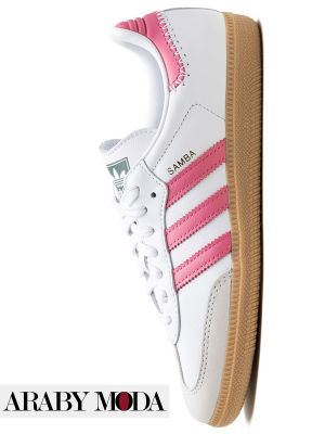 The Adidas Samba OG Pink Shoes are vibrant and soft