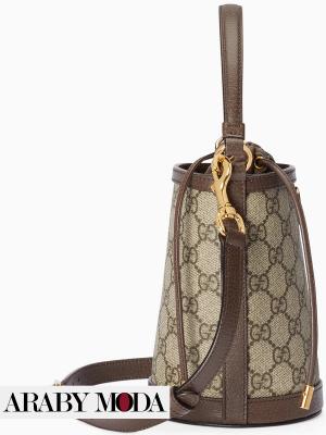 Gucci Ophidia Mini Supreme Canvas Bucket Bag_Side View