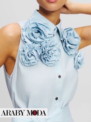 Flowers embellished on Karl Lagerfeld Maxi Dress
