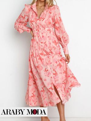 Pink Floral Print Dress for a Chic Summer Outfit