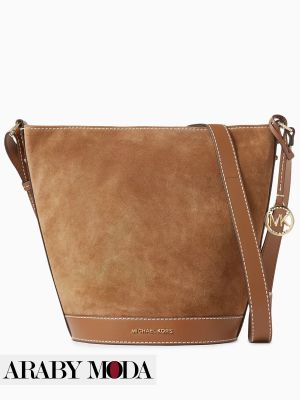 Michael Kors Townsend Suede Bucket Bag in a Winter Elegance