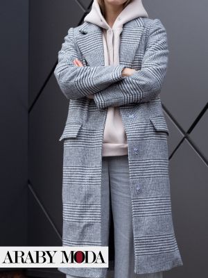 Grey plaid jacket suitable for formal and casual styles